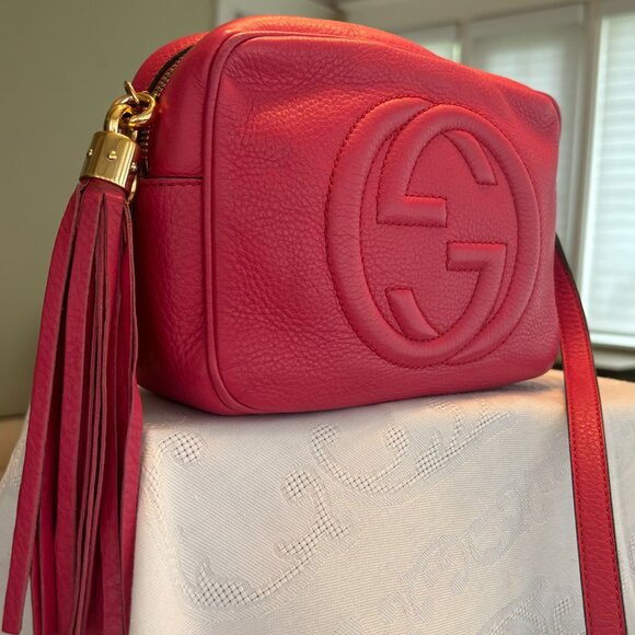 Gucci Soho Disco PINK Crossbody Bag - Picture 8 of 13